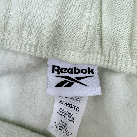 Reebok light green ID Energy Fleece Jogger Sweatpants Sz XL EUC - Picture 6 of 6